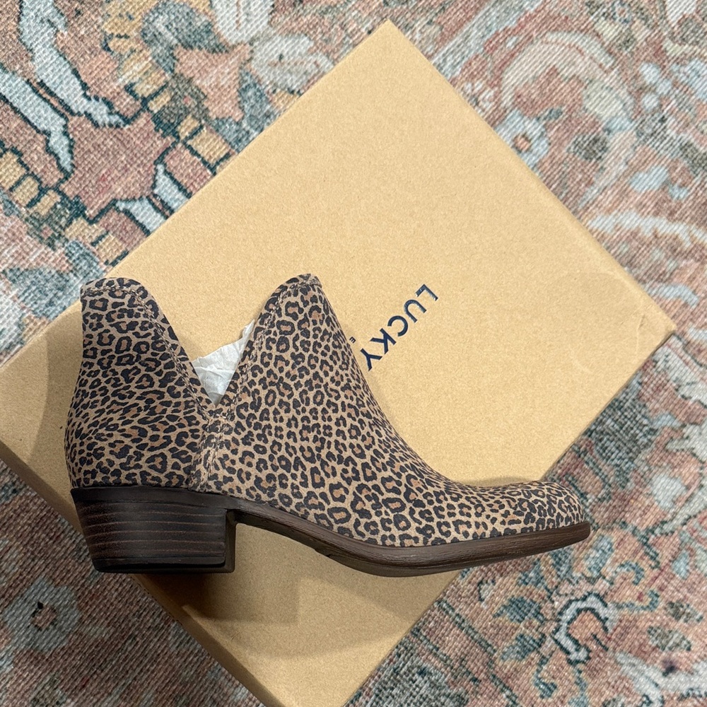 Lucky Brand Animal Print Ankle Booties